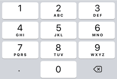 React Native, keyboardType, numeric, iOS